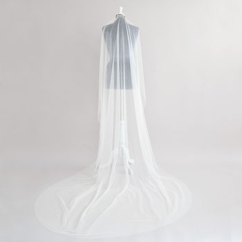 Barely There Wedding Veil Silk Style, 5 of 12