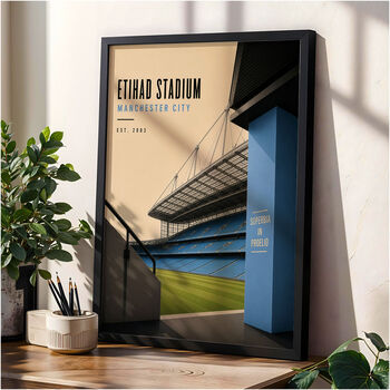 Manchester City, Etihad Stadium Poster, 2 of 4