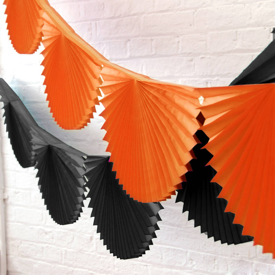 Halloween Party Fan Garland Bunting By Peach Blossom 8694