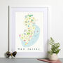New Jersey State Map USA Art Print, thumbnail 1 of 3