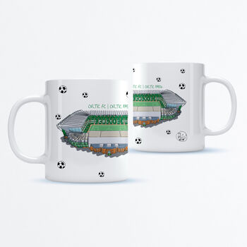 Personalised Celtic Football Mug, Celtic Park Mug, Dad Gift, Mum Gift, Birthday Mug, 2 of 8
