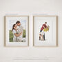 Newlyweds Gift Engagement Couple Gift Portrait, thumbnail 4 of 11