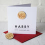 Personalised I Love You Badge Card, thumbnail 1 of 5