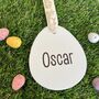 Personalised Ceramic Easter Egg Hanging Decoration, thumbnail 1 of 4