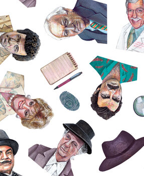 Tv Detective Gift Wrap | 90s Mystery Wrapping Paper, 7 of 8