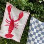 Lobster Print Tea Towel, thumbnail 1 of 2