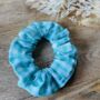 Wire Twist Headband And Scrunchie In Blue Gingham, thumbnail 3 of 3