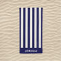 Personalised Striped Beach Towel, thumbnail 3 of 8