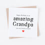 Amazing Grandad, Grandpa, Papa Happy Birthday Card, thumbnail 2 of 3