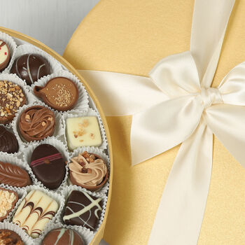 Luxury Gold Chocolate Gift Box – 43 Belgian, British And Swiss Chocolates, 3 of 3