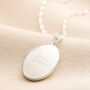 Personalised Oval Locket Necklace, thumbnail 4 of 4