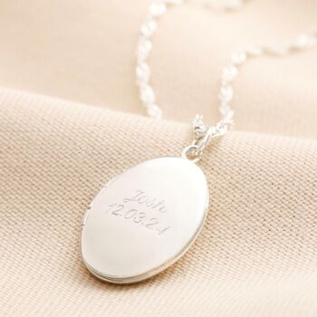 Personalised Oval Locket Necklace, 4 of 4