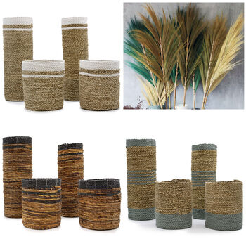 Large Rayung Grass And Natural Vases Bundle Kit, 6 of 6
