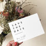 Modern Type Wedding Save The Date, thumbnail 1 of 2