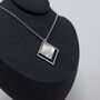 Handmade Grass Meadow Textured Silver Necklace, thumbnail 2 of 4
