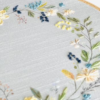 Spring Wreath Embroidery Hoop Kit, 4 of 4