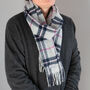 Merino Lambswool Check Scarf Collection, thumbnail 4 of 12