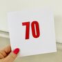 70th Birthday Card, thumbnail 1 of 2