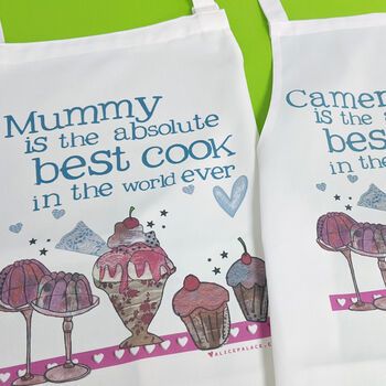 Personalised Parent And Child Aprons, 5 of 7