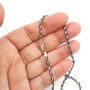 Silver Contrast Twist Chain Necklace, thumbnail 2 of 7