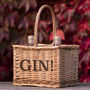 Gin! Wicker Bottle Carrier, thumbnail 1 of 5