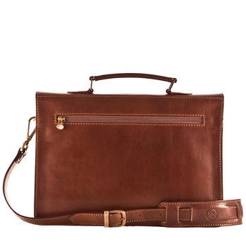 Small Italian Leather Briefcase. 'The Lorenzo', 5 of 12