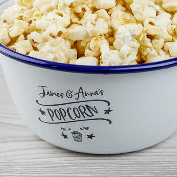 Personalised Couple's Popcorn Bowl, 2 of 8