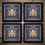 Personalised Bar Runner And Coasters Lock Inn, thumbnail 3 of 8