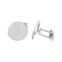 Silver Personalised Astrological Cufflinks, thumbnail 2 of 2