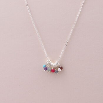 Birthstone Cluster Necklace, 2 of 4