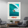 Hawaii Surf Poster, thumbnail 2 of 6