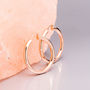 Thick Hoop Earrings In Gold Plate Or Silver, thumbnail 7 of 11
