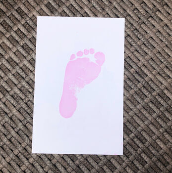 Premium Baby Inkless Hand Foot Print Kit Blue And Pink, 9 of 9
