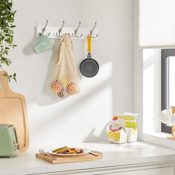 Wall Mounted Coat Rack With Triple Hooks Design, 2 of 10