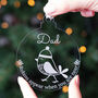 Personalised Robins Appear Memorial Bauble, thumbnail 1 of 2
