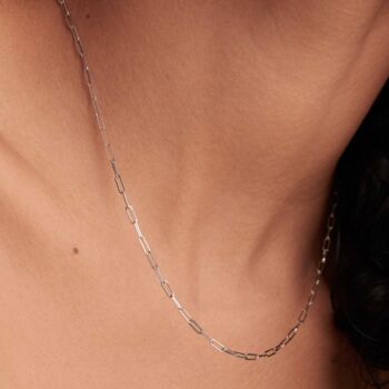Paperclip Mini Link Gold Vermeil Chain, 3 of 3