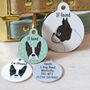 Boston Terrier Personalised Dog ID Tag, thumbnail 9 of 12