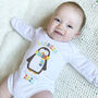 Personalised First Christmas Penguin Outfit Set, thumbnail 1 of 7