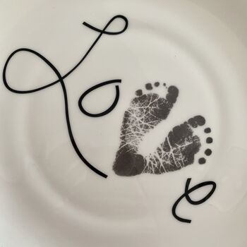 Personalised Hand Or Footprint Plate, 4 of 7