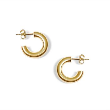 Small Gold Vermeil Hoops, 2 of 2