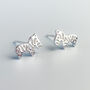 Sterling Silver Zebra Stud Earrings, thumbnail 1 of 6