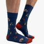 Men's Bamboo Socks Blue Beer Party, thumbnail 1 of 5
