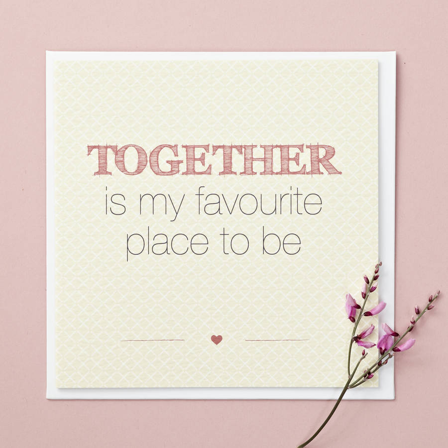 'Together' Quote Card, 1 of 3