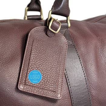 Personalised Corporate Gift Leather Luggage Tag, 4 of 8