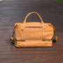 Leather Weekend Bag With Cloth Compartment, thumbnail 7 of 11