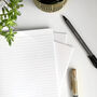 Hand Marbled Gold Foil Notebook Pack, thumbnail 3 of 9