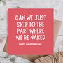Skip To Naked Funny Valentine’s Day Card, thumbnail 1 of 3