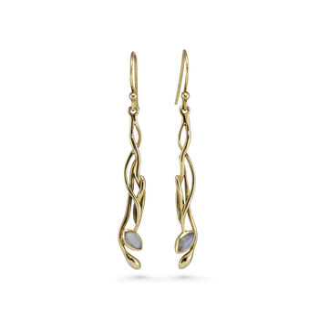 Labradorite Gold Earrings, 5 of 5
