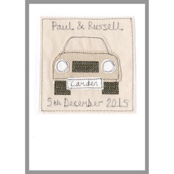 Personalised Car Wedding Or Anniversary Card, 10 of 12