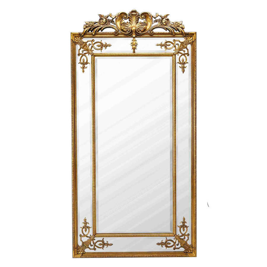 Large Full Length Mirror In Gold Or Silver